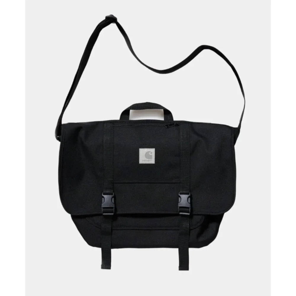 Carhartt WIP Reflective Parcel Bag Black Adjustable Messenger Bag A201035